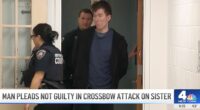 Man 'came within inches' of killing his sister with a crossbow after ongoing beef about the thermostat: DA