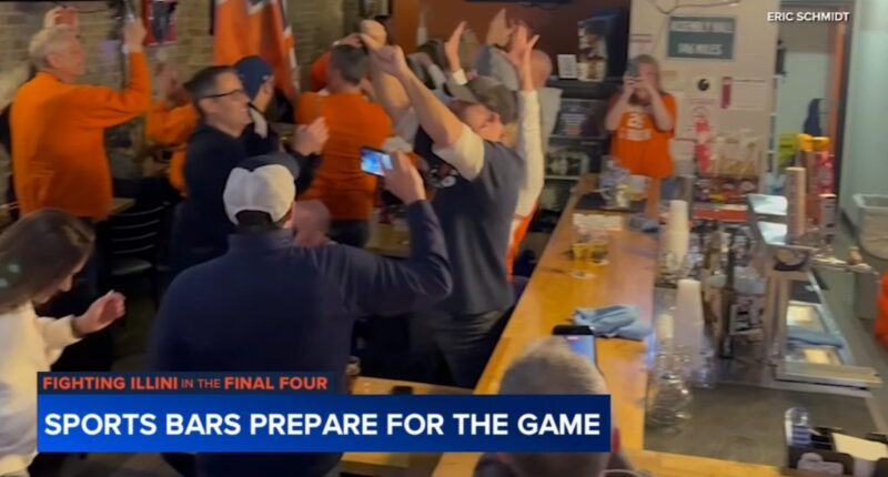 March Madness: Chicago sports bars preparing for University of Illinois Fighting Illini-UConn Final Four college basketball game