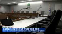 Mayor Brandon Johnson in dispute with Chicago Housing Authority Board Chair Matt Brewer over CHA CEO pick Keith Pettigrew