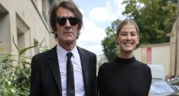 Meet the VERY upper class, eccentric, loveable rogue, Mr Rosamund Pike