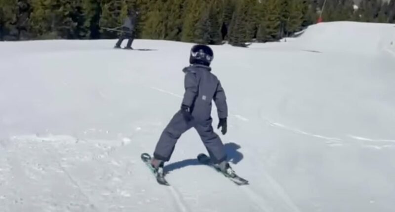Meghan shares rare video of Harry and Archie skiing