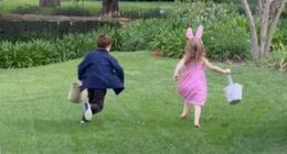 Meghan shows Lilibet and Archie enjoying Easter Egg hunt at home