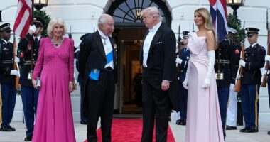 Melania Trump likened to Jackie Kennedy for her state dinner gown