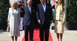 Melania Trump stuns in skirt suit with King Charles and Queen Camilla