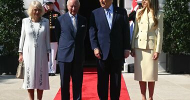 Melania Trump stuns in skirt suit with King Charles and Queen Camilla