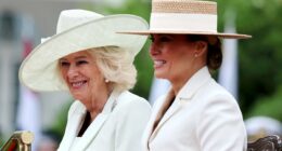Melania and Queen Camilla quietly whisper about concerning 'soggy bottoms' in very personal exchange