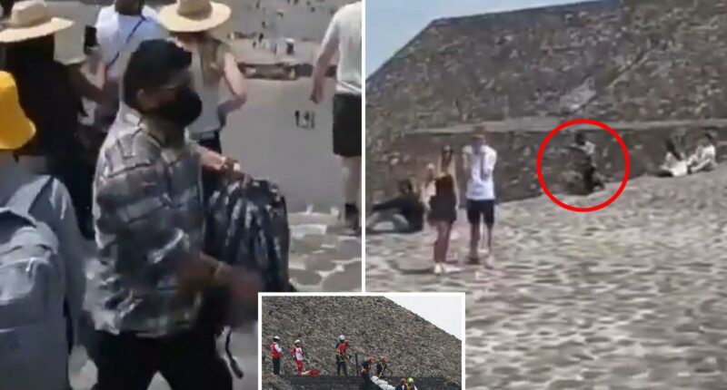 Mexican pyramid shooter caught on video calmly setting up gun, shooting as shocked tourists flee