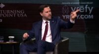 Moment JD Vance is heckled as he condemns the Pope over Iran