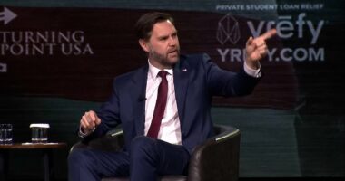 Moment JD Vance is heckled as he condemns the Pope over Iran