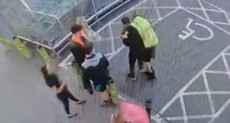 Moment of madness Asda worker wrestles shoplifter to the ground