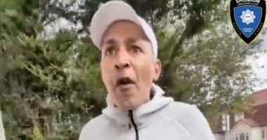 Moment thug shouts 'dirty motherf*****g Jew' in antisemitic assault