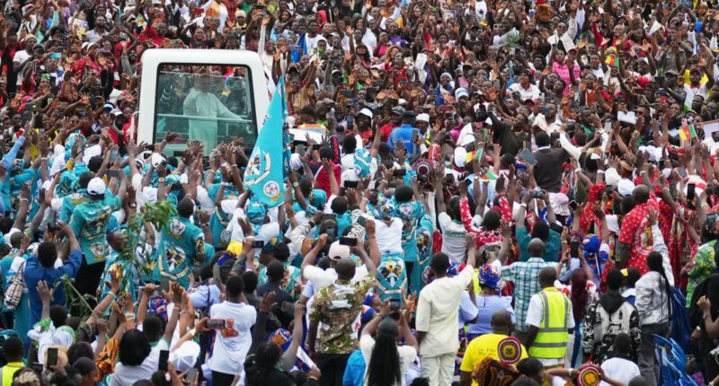 More than a half-million people expected at Pope Leo XIV's Mass in Cameroon