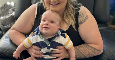 Maddicyn Brokenshire was overcome with worry after finding out her son, Ollyver, was battling Amniotic Band Syndrome (ABS)