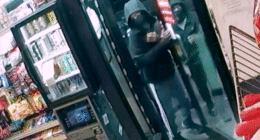 gif of four men walking through door