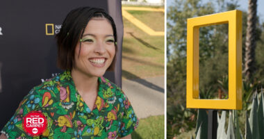 National Geographic and Disney celebrate Earth Month with 'Hoppers' star Piper Curda and Dr. Sammy Ramsey at the La Brea Tar Pits