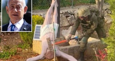 Netanyahu promises 'harsh' discipline for IDF soldier caught smashing Jesus statue in Lebanon