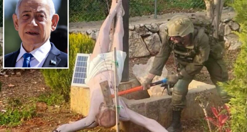 Netanyahu promises 'harsh' discipline for IDF soldier caught smashing Jesus statue in Lebanon
