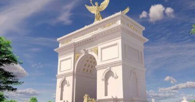 New renderings released showing 250-foot tall 'Arc de Trump'