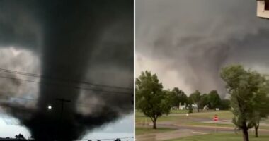 Oklahoma tornado barrels through Enid, damaging homes and shutting down roads