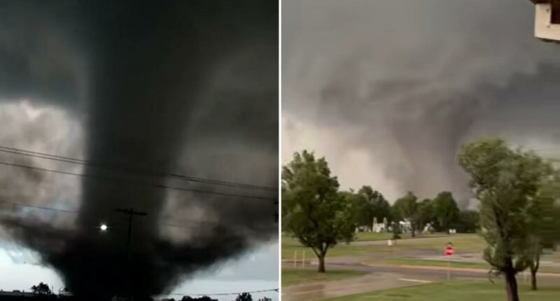 Oklahoma tornado barrels through Enid, damaging homes and shutting down roads