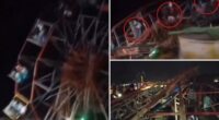 Packed fairground ride collapses at fair in India, injuring 30
