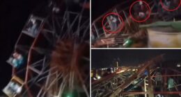 Packed fairground ride collapses at fair in India, injuring 30