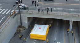 Person threatening to jump freezes 101 Freeway traffic for hours as SWAT and LAPD descend