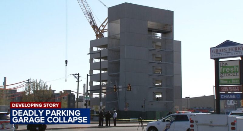 Philadelphia parking garage collapse: 1 dead, 2 missing