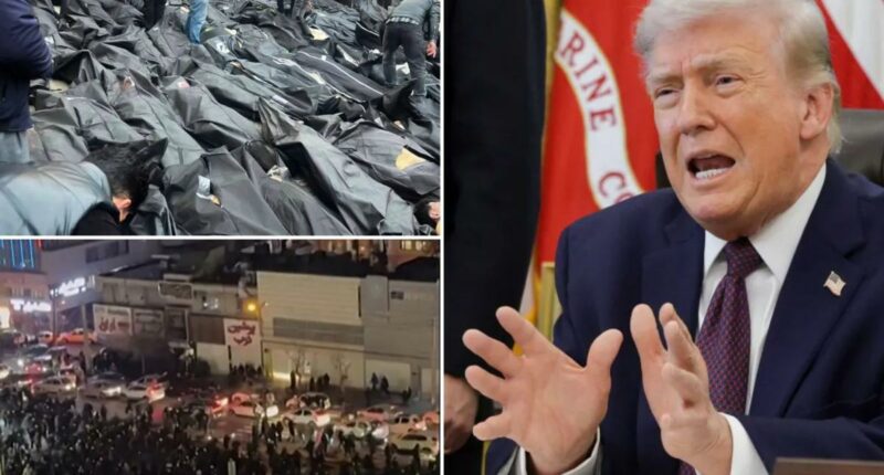 President Trump reveals US attempted to funnel weapons to Iranian protesters, claims regime slaughtered 45K