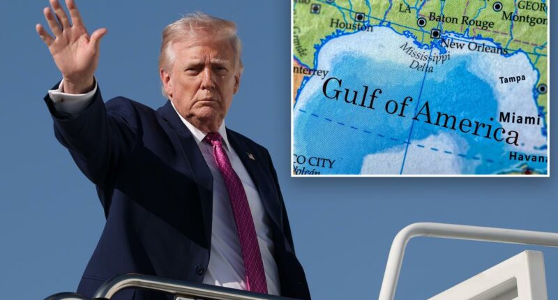 President Trump riffs about naming the 'Gulf of America' after himself