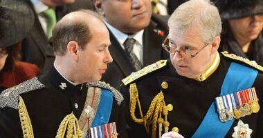 Prince Edward 'becomes first royal to visit Andrew' after his exile to Sandringham - as Duke of Edinburgh has a 'quiet word' with disgraced brother