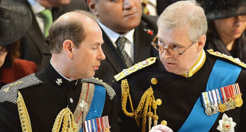 Prince Edward 'becomes first royal to visit Andrew' after his exile to Sandringham - as Duke of Edinburgh has a 'quiet word' with disgraced brother