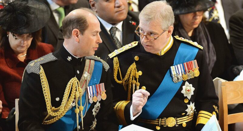 Prince Edward visited Andrew over Easter because he was worried about his mental state after Epstein files arrest