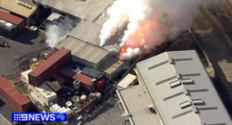 Residents forced inside as massive battery fire breaks out