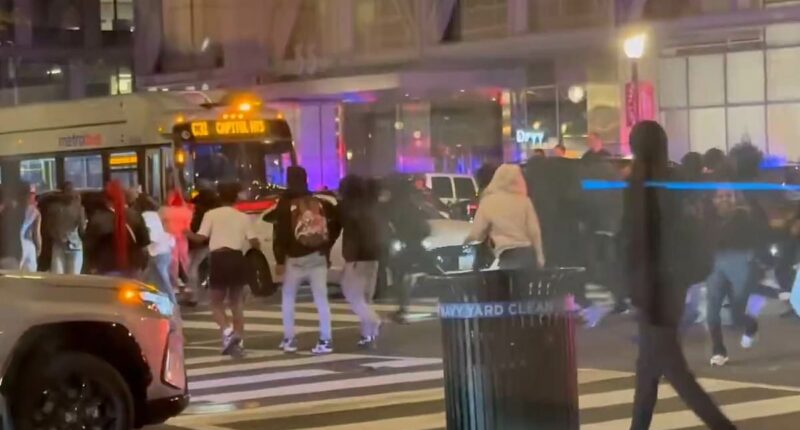 Ritzy DC neighborhood overrun by huge mob of feral teens AGAIN