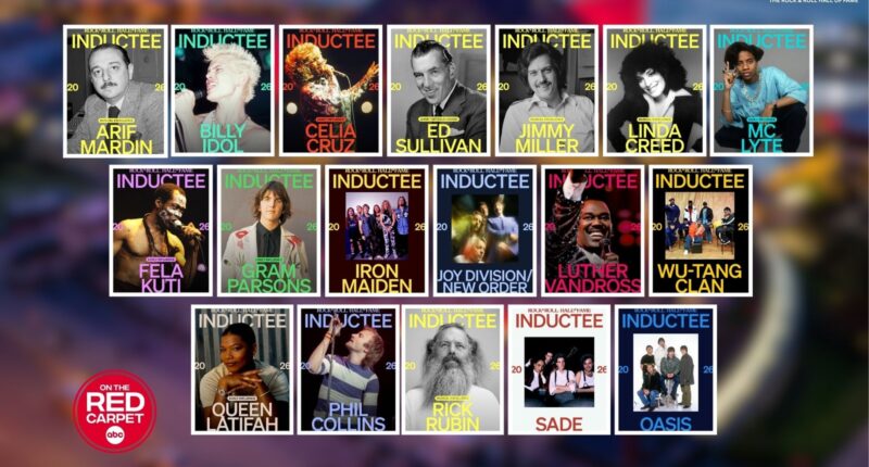 Rock & Roll Hall of Fame 2026 class: Phil Collins, Oasis and Wu-Tang Clan lead 18 new inductees
