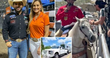 Rodeo announcer has brutal prank played on him hours before show