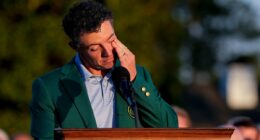 Rory McIlroy fights back tears after sealing emotional Masters victory in front of his parents at Augusta