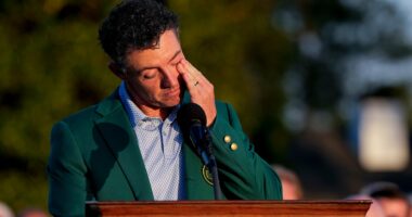 Rory McIlroy fights back tears after sealing emotional Masters victory in front of his parents at Augusta