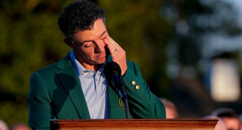 Rory McIlroy fights back tears after sealing emotional Masters victory in front of his parents at Augusta