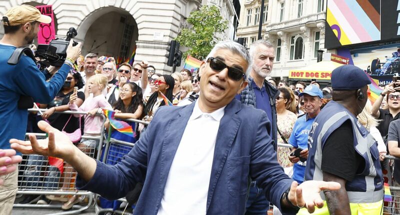 Sadiq Khan spent £200,000 of taxpayers' cash on Pride events in 2025