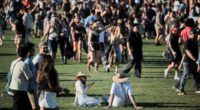 Scantily-clad Coachella attendees wait in massive Starbucks lines