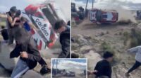 Shocking video shows racing car barrel-rolling into crowd, killing a spectator
