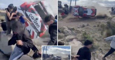 Shocking video shows racing car barrel-rolling into crowd, killing a spectator