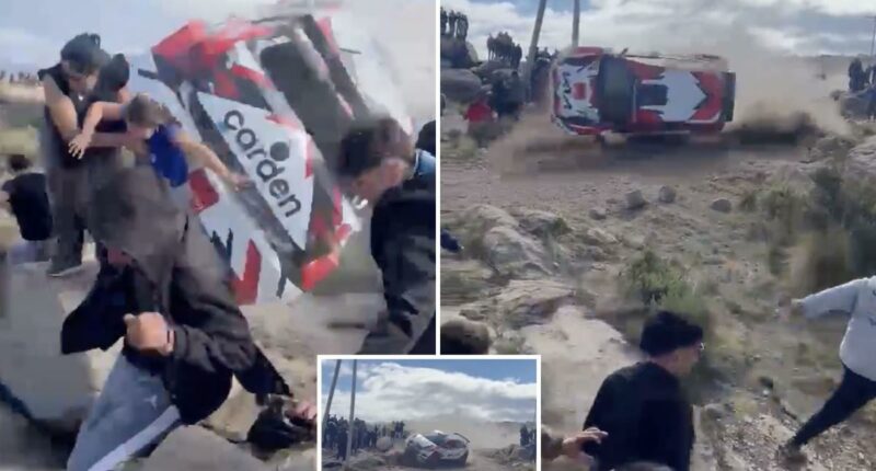 Shocking video shows racing car barrel-rolling into crowd, killing a spectator