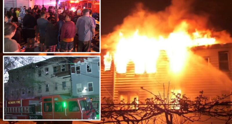 Six firefighters injured, dozens displaced after massive multi-building fire erupts in New Jersey