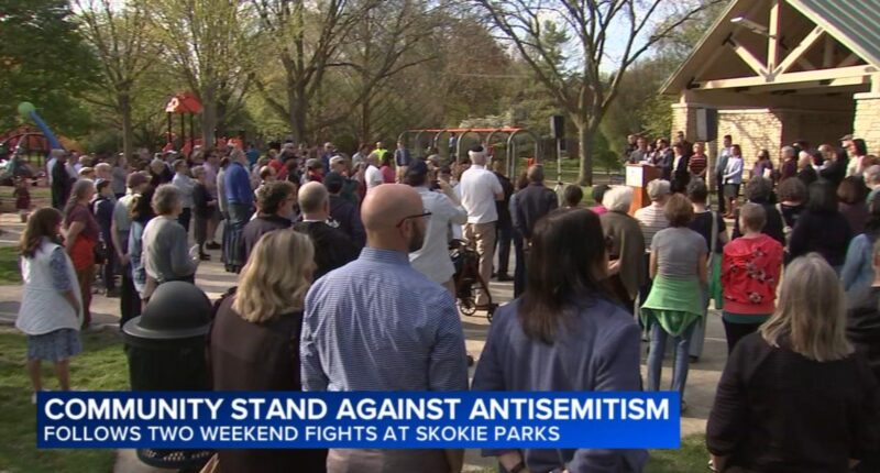 Skokie rally seeks to take stand against antisemitism after alleged incidents at Central, Lorel parks