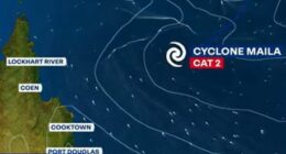 Cyclone forecast map