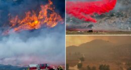Southern California Springs Fire fast growing in windy conditions