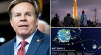 Space boss rep teases plans to transform moon into 'gas station' for deep space missions after Artemis II launch
